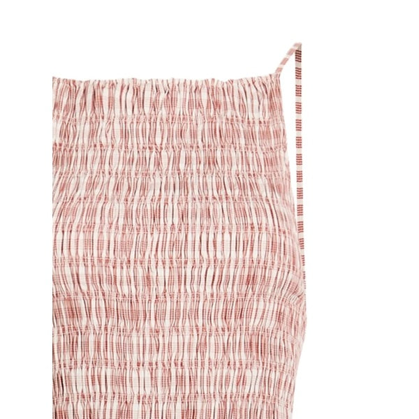 Laia Maxi Dress Paloma Check Cinnamon White
