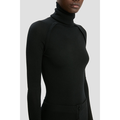 High Neck Top Black