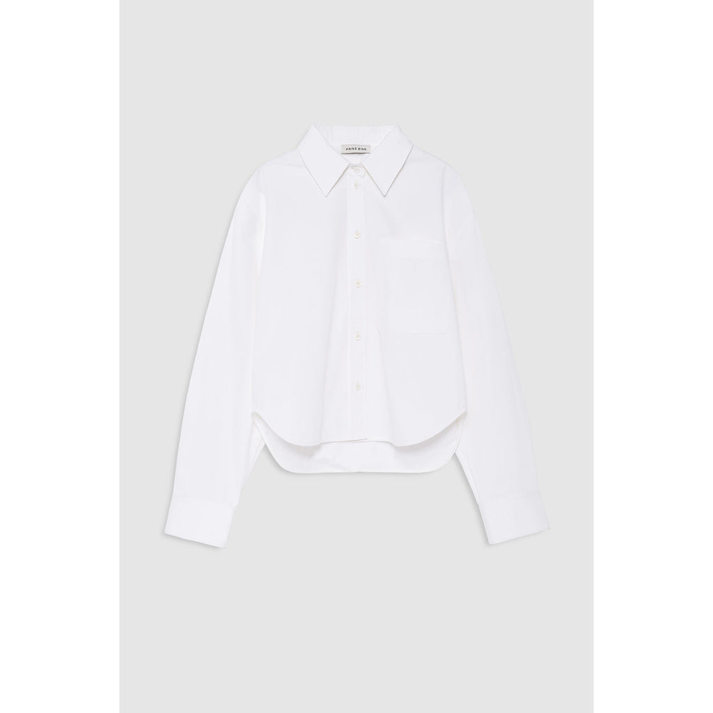 Scott Cropped Shirt White