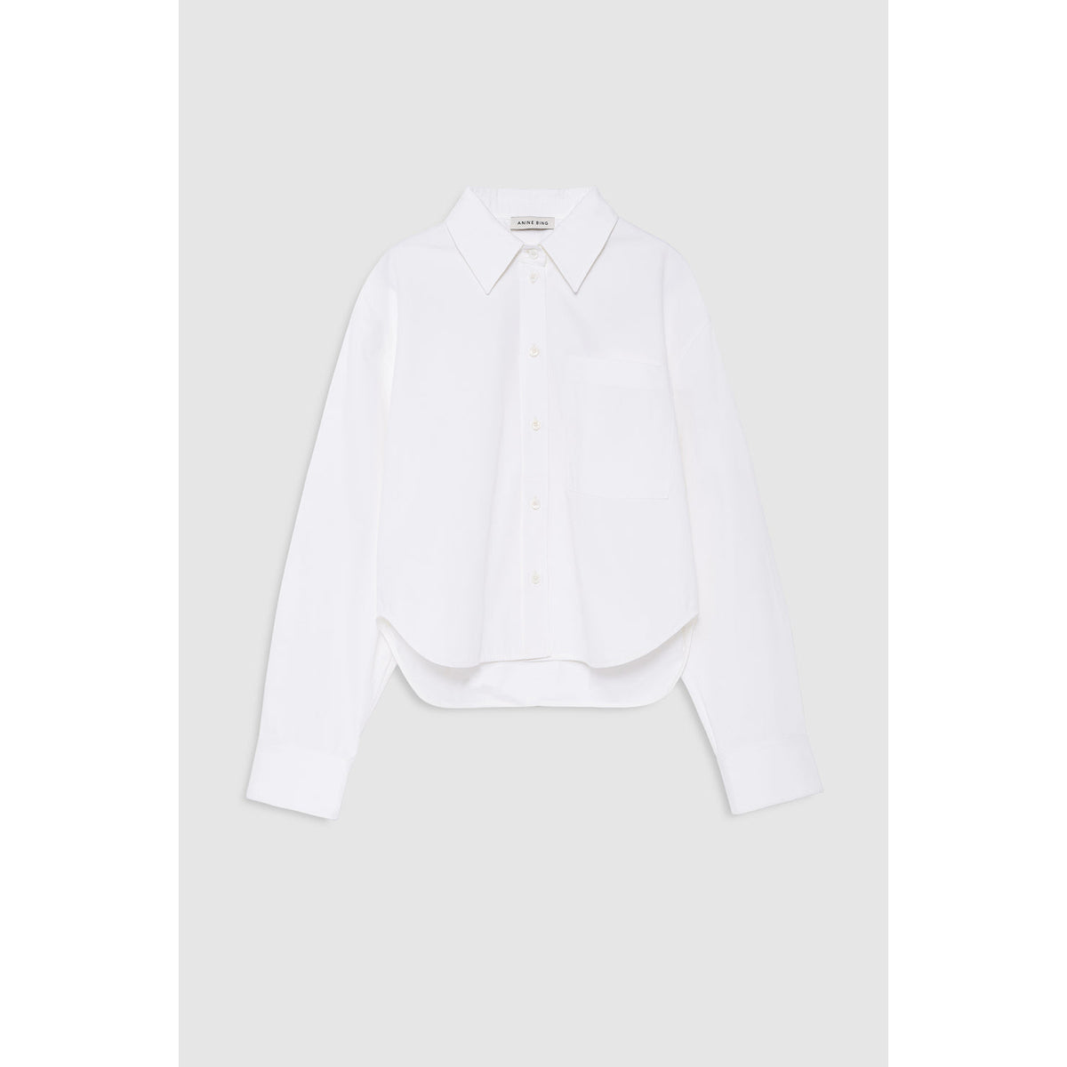 Scott Cropped Shirt White