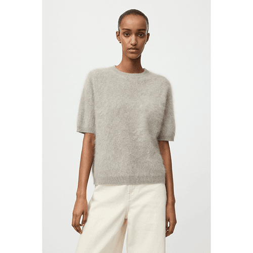 Brushed Short Sleeve Greige