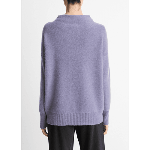 Boiled Funnel Nk Pullover Mauve Iris
