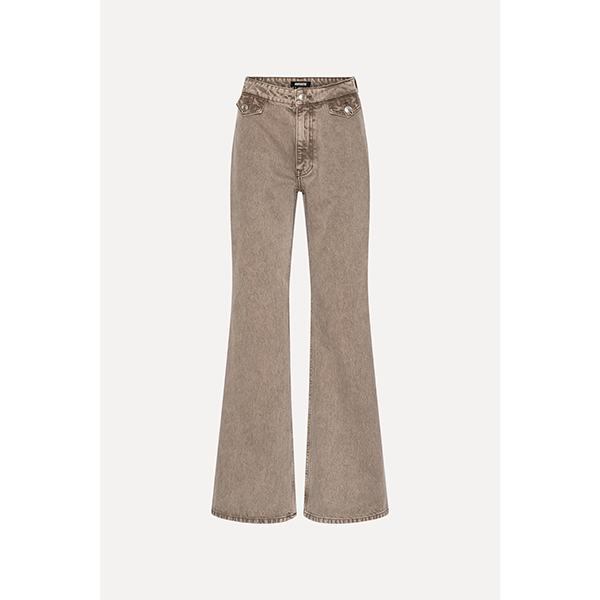 Flared Highwaisted Jeans Driftwood