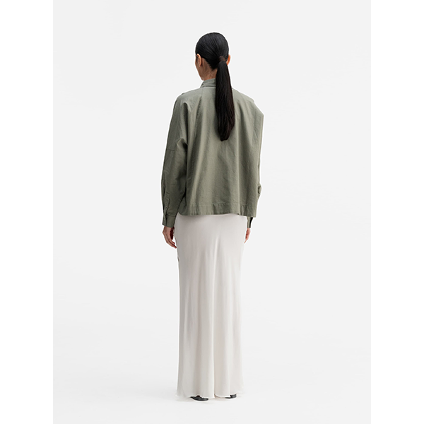 Gigi Oxford Shirt Light Military