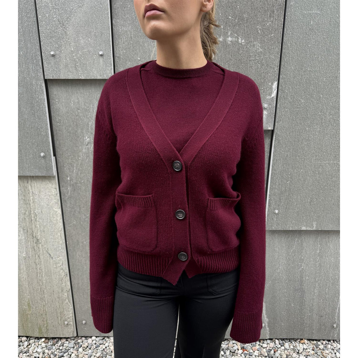 Danni Cardigan Deep Plum