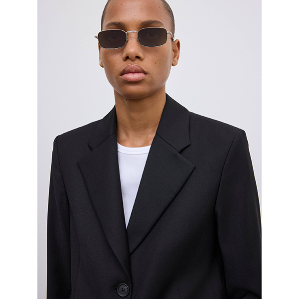 Wool Tailored Blazer Black