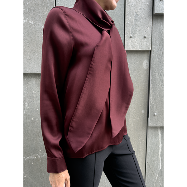 Miki Blouse Burgundy