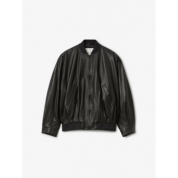 Leather Blouson Black
