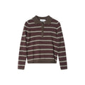 Cassie Stripe Sweater Dk Brown Combo