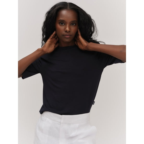 Sonia Rib Tee Black