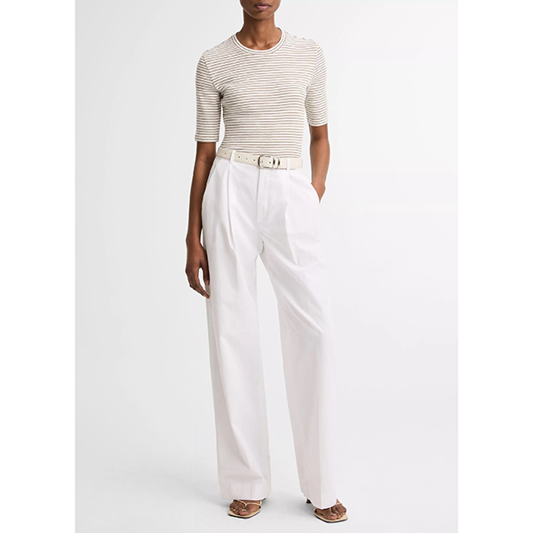 Striped Elbow Slv Crew Tapenade Combo