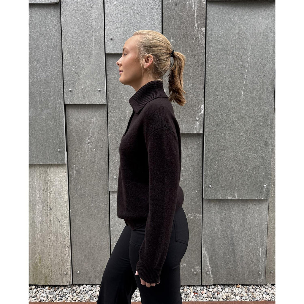 Denie Cardigan Dark Oak