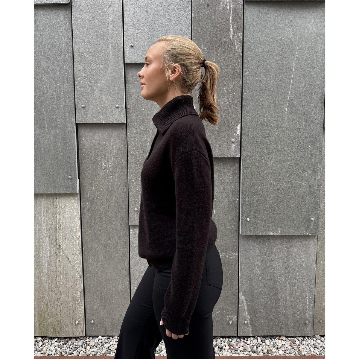 Denie Cardigan Dark Oak