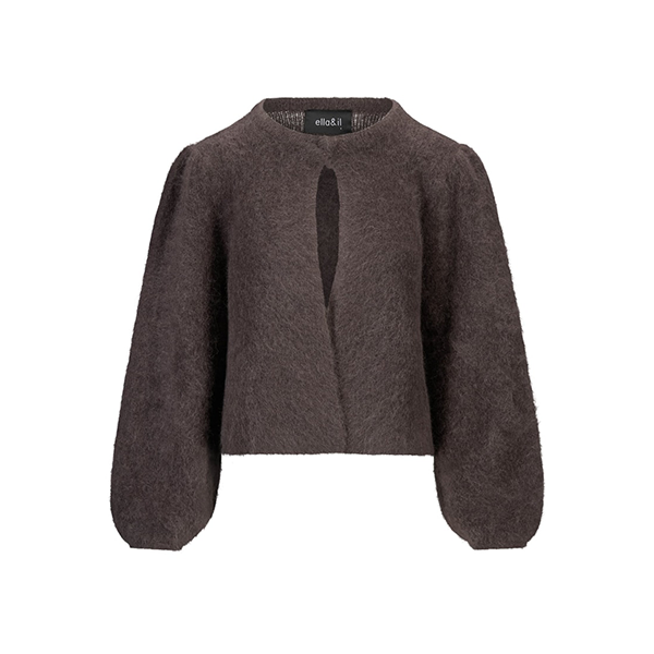 Amelia Chunky Cardigan Dark Brown