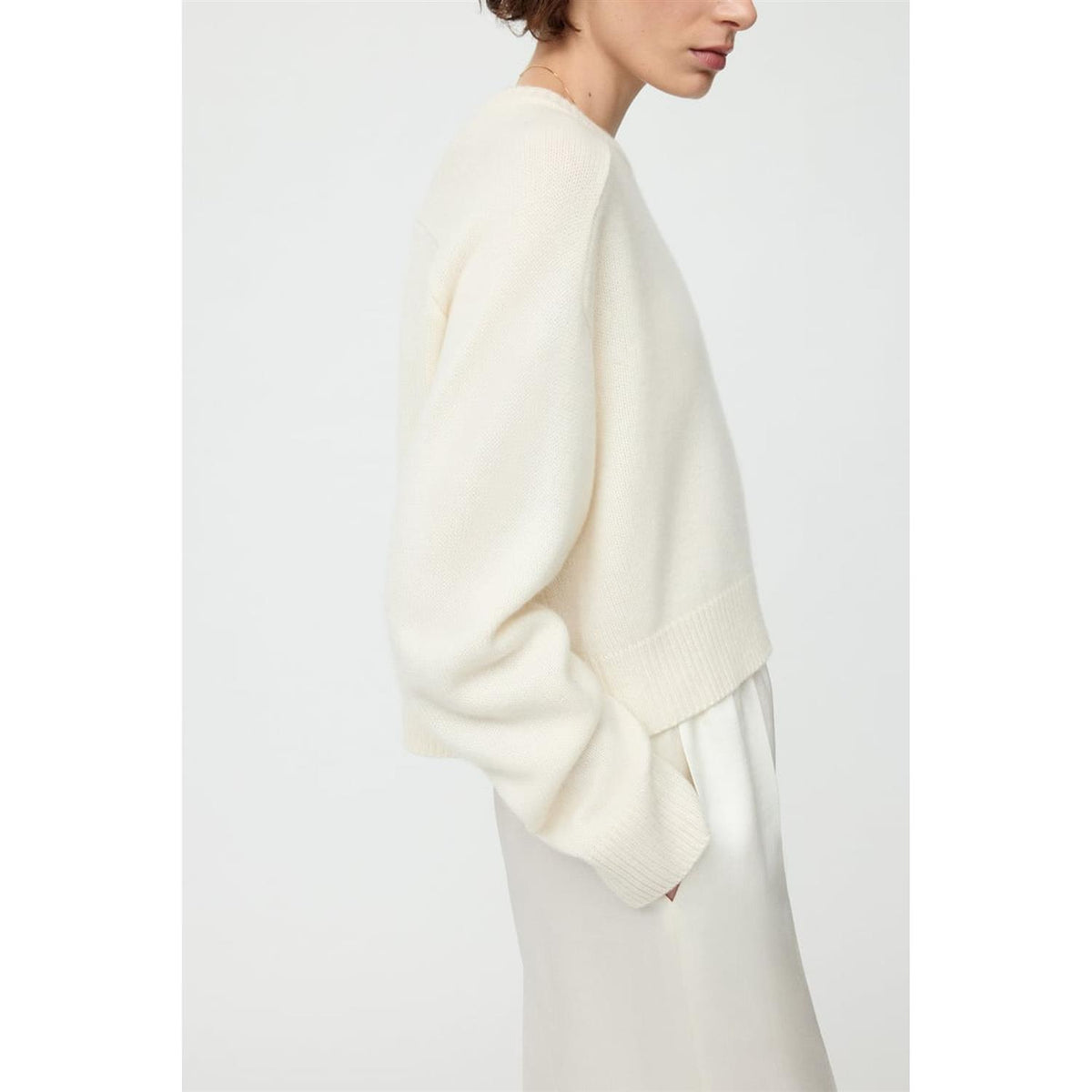 Cashmere Top Feather White