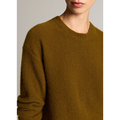 Boiled Cashmere Crew Moss Ochre