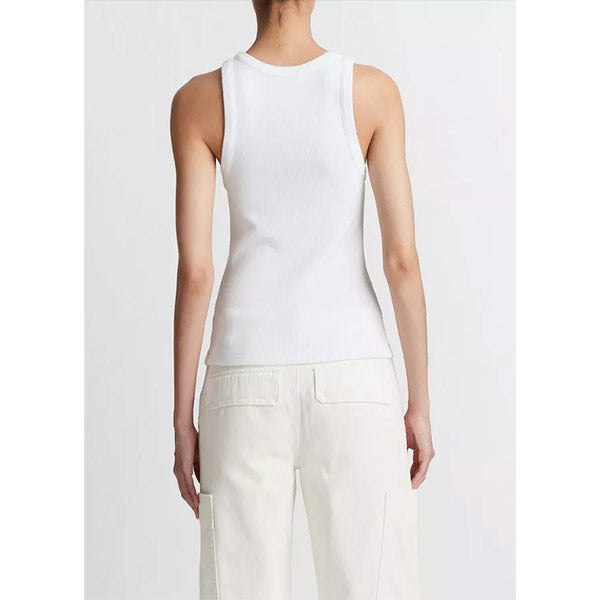 Modal Scoop Nk Tank Optic White