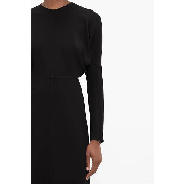 Dolman Midi Dress Black