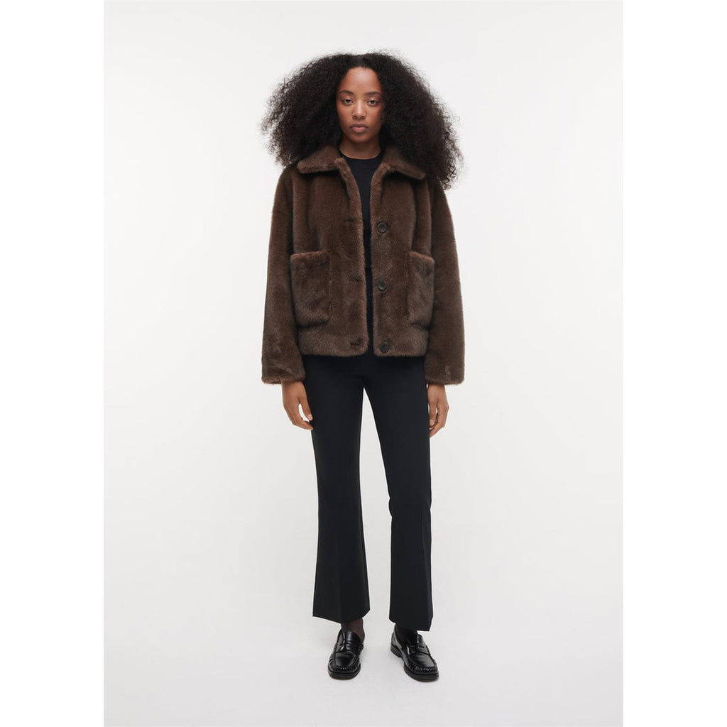 Faje Faux Mink Jacket Choco