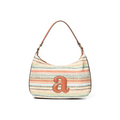 Hampton Stripe Handbag Coral Combo
