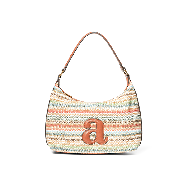 Hampton Stripe Handbag Coral Combo