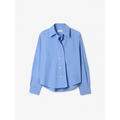 Cropped Shirt Mid Blue