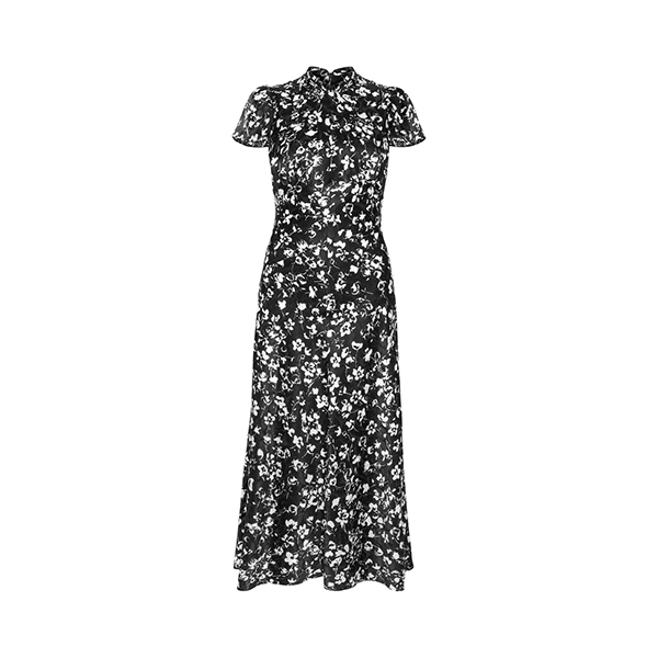 Addison Floral Dress Primrose Black