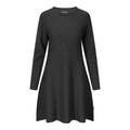 Cecilie Merino Dress Dark Grey Melange