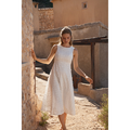Louiza Dress Broderie White