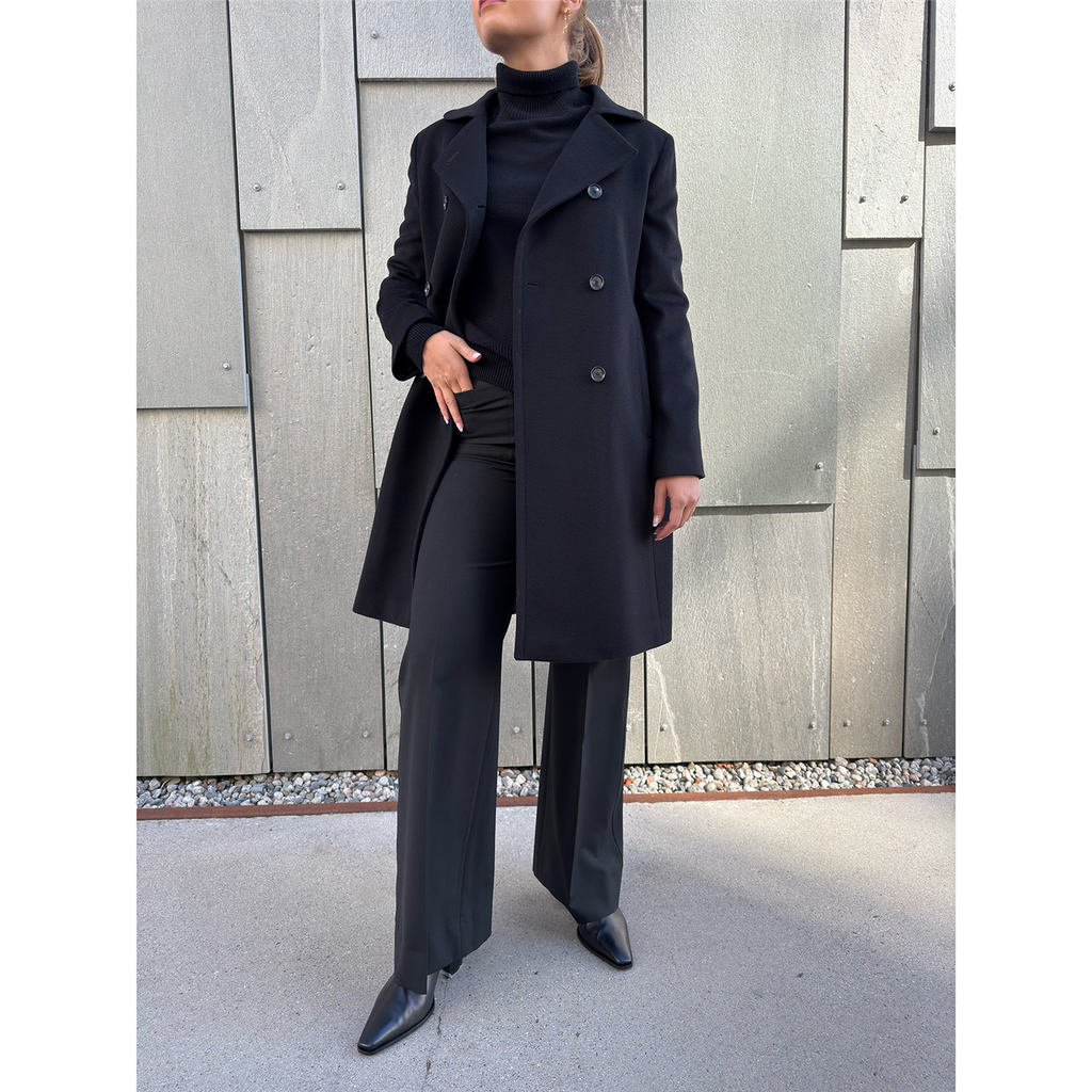 Laura Cashmere Coat Black
