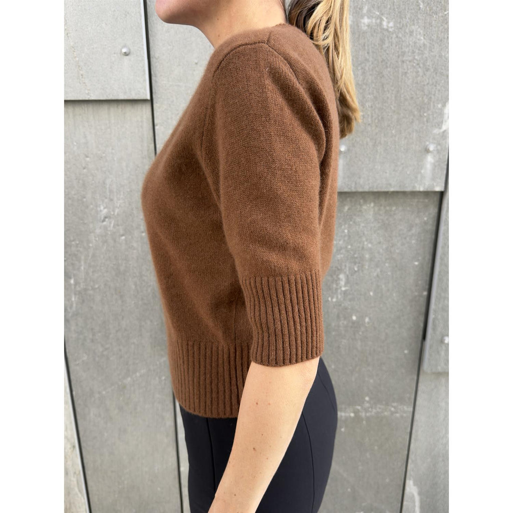 Este Cashmere Cardigan Cognac