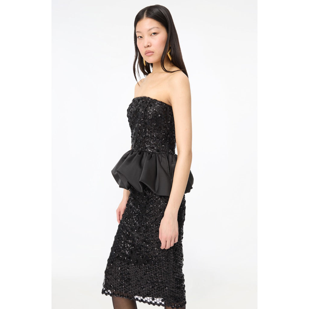Sequins Midi Skirt Black