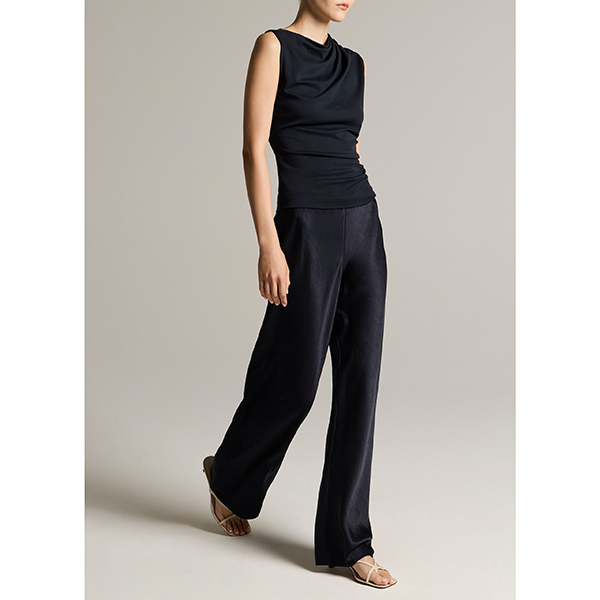 Colette Fluid Satin Bias Pant Coastal