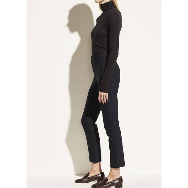 High Waist Cigarette Pants Coastal Blue
