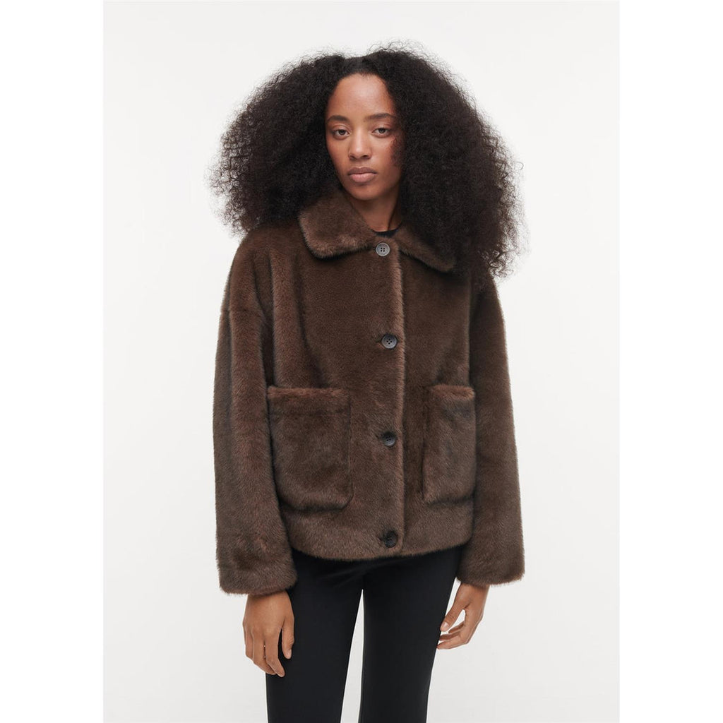 Faje Faux Mink Jacket Choco