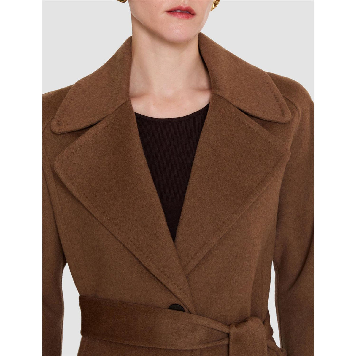 Spencer Double Face Cashmere Coat Taupe