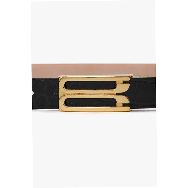 Regular Dorian Frame Belt Black Croc