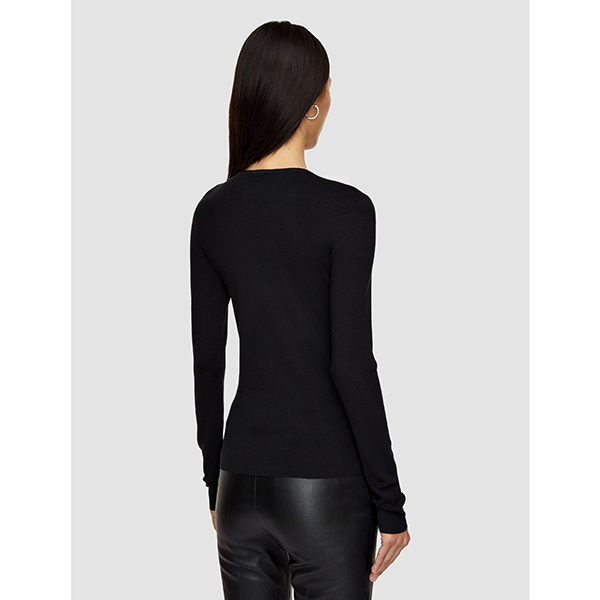 Silk Stretch Long Sleeve Black