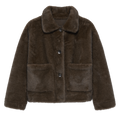 Faje Faux Mink Jacket Choco