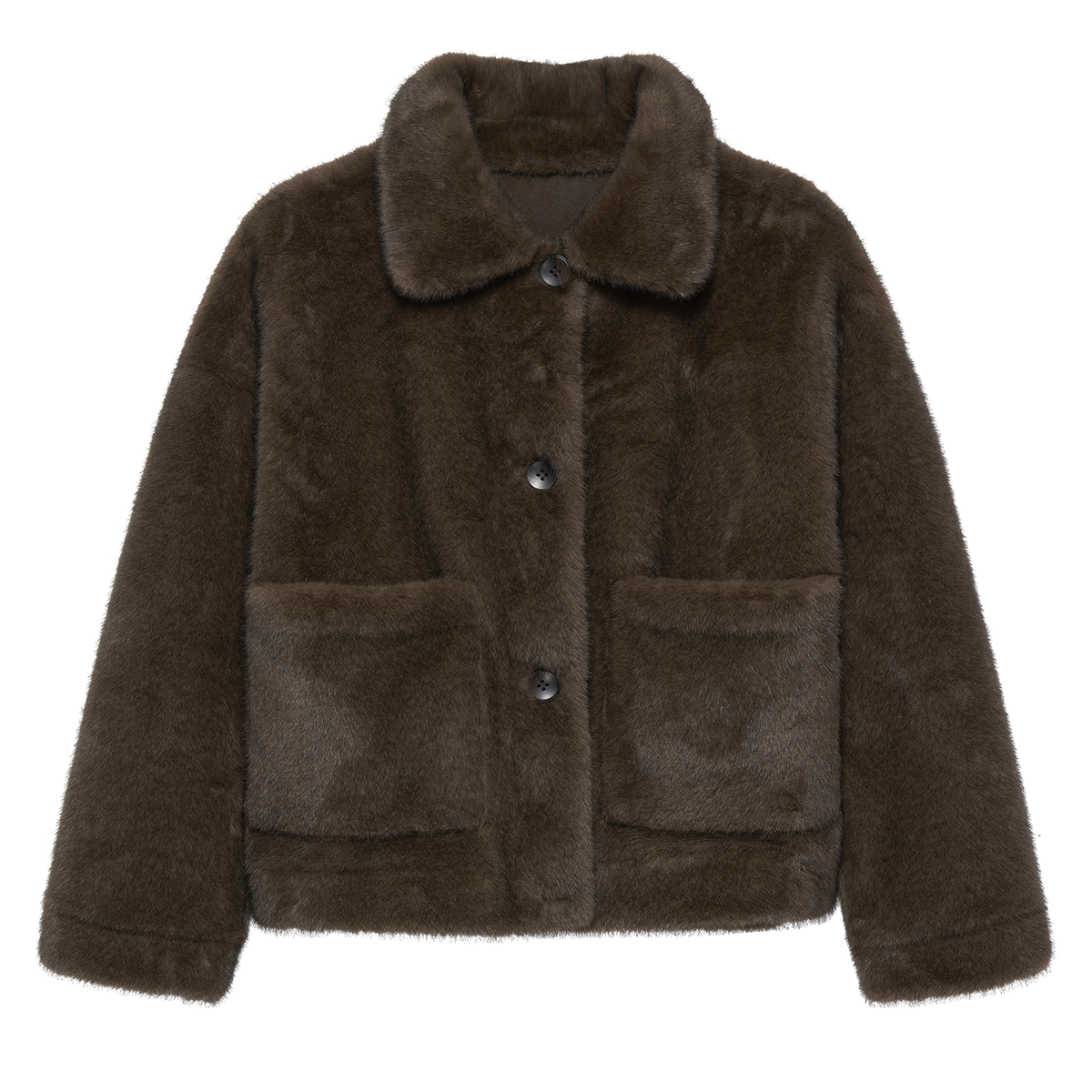 Faje Faux Mink Jacket Choco
