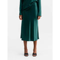 Hana Satin Skirt Dark Emerald