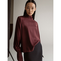 Luna Blouse Burgundy