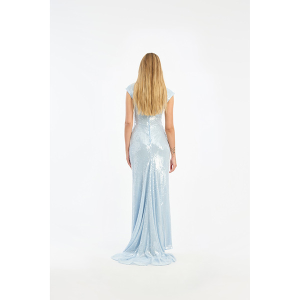 Sequins Cap Sleeve Dress Plein Air