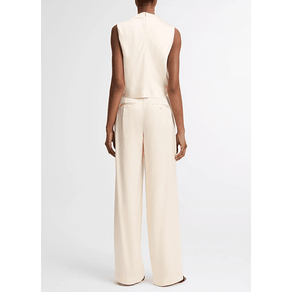 Cropped Cowl Nk Top Flax
