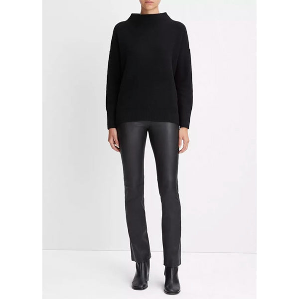 BOILED FUNNEL NK PULLOVER BLACK