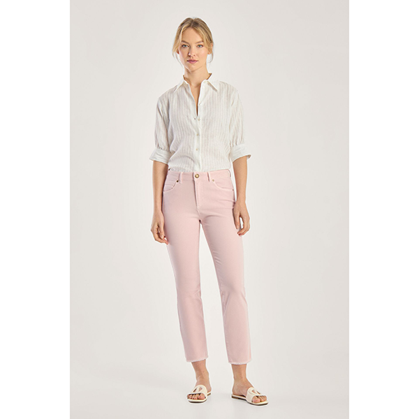 Claire Cropped Denim Orchid