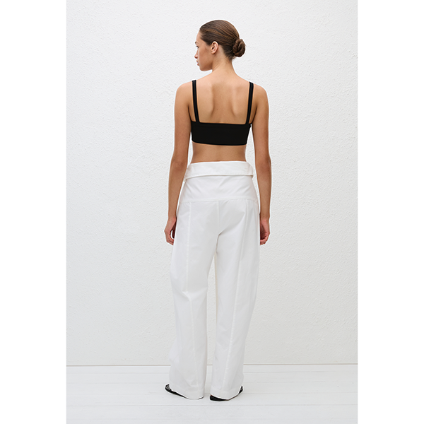Fisherman Drawcord Pant White