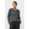 Alpaca Cardigan Anthracite Melange