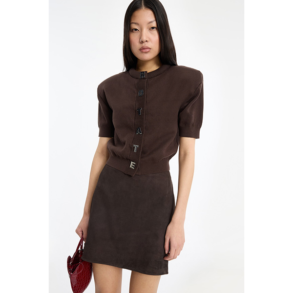 Firm Knit SS Cardigan Molé