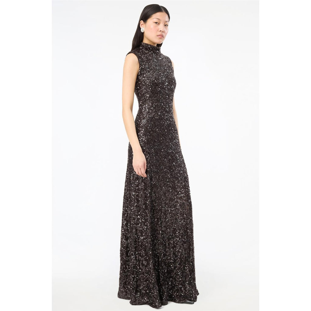 Sequins Flared Maxi Dress Molé